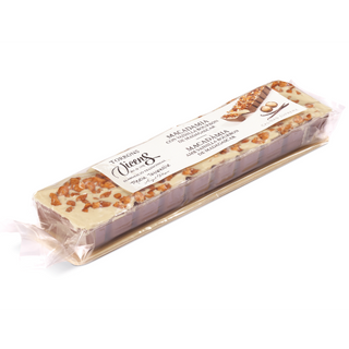 Turrón de Macadamia con Vainilla Bourbon Madagascar y Caramelo Salado 300Gr