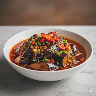 184 - Melanzane in salsa cinese piccante 鱼香茄子