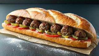 Panino vegetariano falafel