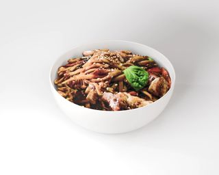Удон с говядиной и овощами