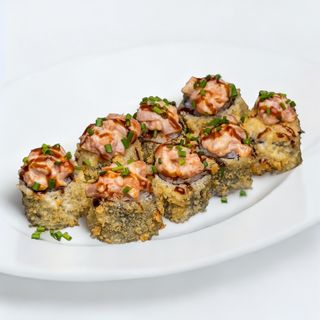 Хосомаки темпура спайси сьомга (8бр - 165г)