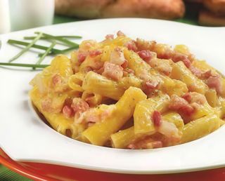Tortiglioni carbonara