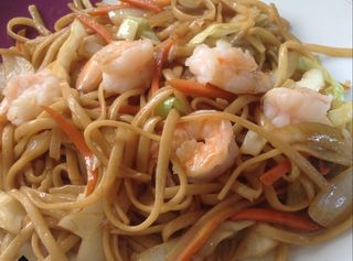 Tallarines Con Gambas