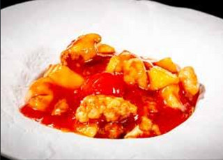 Pollo in salsa agrodolce