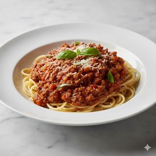 Pasta a la boloñesa
