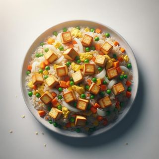 Ryż smażony z warzywami i tofu