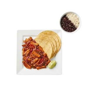 Cochinita (500 gr.)12 Tortillas de Maíz