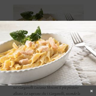 Primo:Garganelli salmone 