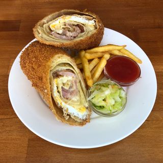 Pohovana palačinka Karbonara