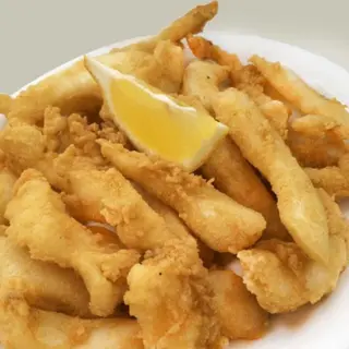 Chocos de sepia rebozados