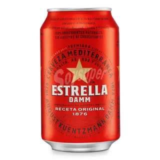 Estrella Damm Cerveza Lata 33cl