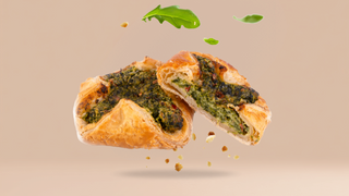 Koszyk ze szpinakiem i serem ricotta