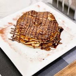 Gaufre, Crêpe, Pancake Nutella Et Banane