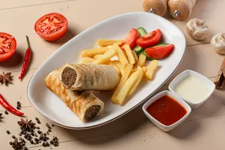 Кебаб в лаваше с фри (310гр)