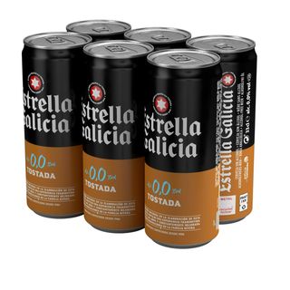 Estrella Galicia 0,0 Tostada lata 330ml