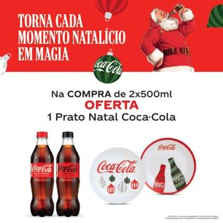 Campanha Desconto 2 Coca-Cola 500 ml + Oferta Prato