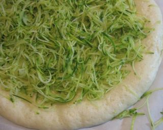 Pizza con zucchine
