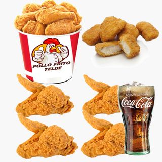 Menú Alita de pollo+ nuggets (16unidades)