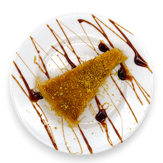 Kunafa à la crème et caramel