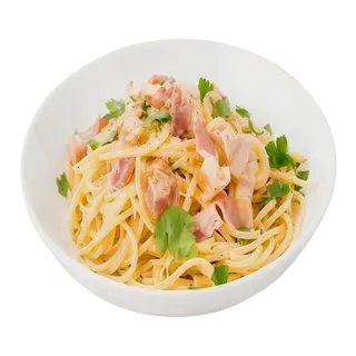 Spaghetti A La Carbonara Con Roquefort