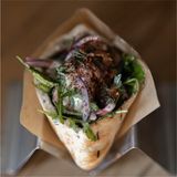 Pita Kebab de cordero al carbón