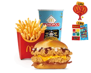 Menú McCrispy BBQ & Bacon Doble