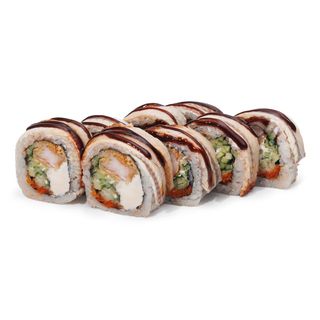 Рол з вугром та креветкою темпура 370г