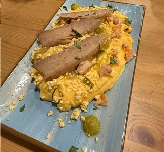 Ensaladilla De Batata Con Ventresca Y Langostinos