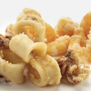 Fritto di calamari e mazzancolle 