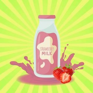 Latte Fragola - 250 ml