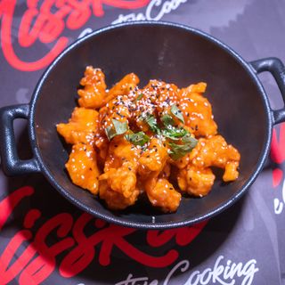 Pollo Cítrico Crujiente Con Salsa Agridulce