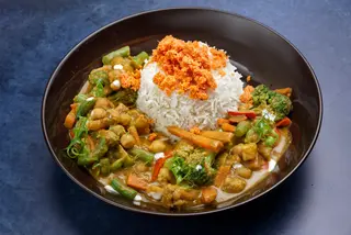 Veganski curry sa basmati pirinčem