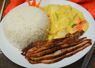 Rață cu sos de Mango și orez