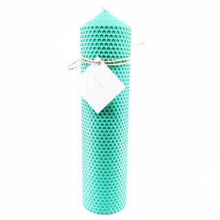 Lumanare ceara naturala H27xD7 cm  Green