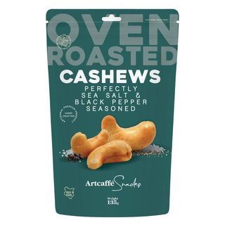 Artcaffe Salt and Black Pepper Flavoured Cashews 135g