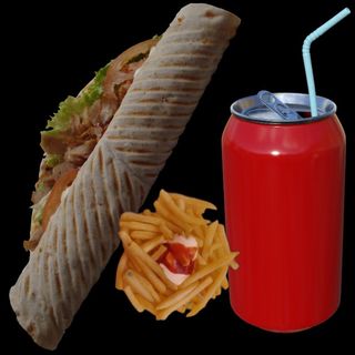 Lahmacum + Patatas + Refresco