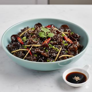 Funghi neri saltati