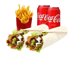 2 Durum Kebab + Patatas Fritas + Refresco 1.5L