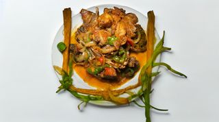 Attiéké 1/2 poulet sauté