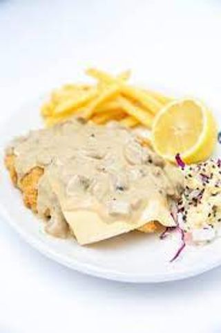 Cheddamelt Schnitzel