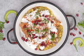 Samosa Pinwheel Chaat