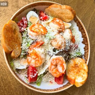 ცეზარი კრევეტებით /Caesar with shrimps