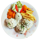 Teleći medaljoni sa pečurkama 300gr 