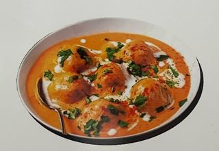 Malai Kofta Con Naan O Arroz