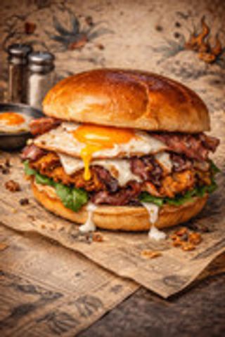 Americano Burger Double Chicken