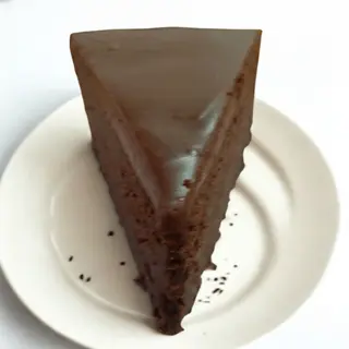 Tarta de chocolate (porción)