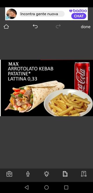 Menu 5 max arrotolato 