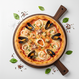 Pizza cu fructe de mare