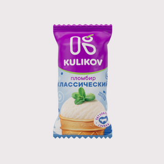 Мороженое «Классический пломбир» в вафельном стаканчике (90 гр.)