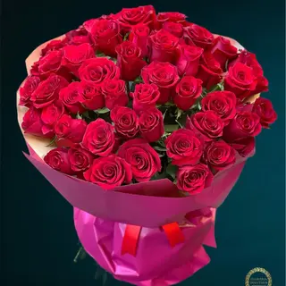 Buchet 55 Trandafiri Rosii